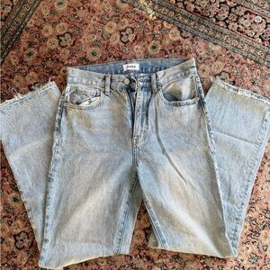 pistola Light Blue High-Rise Straight Denim Jeans